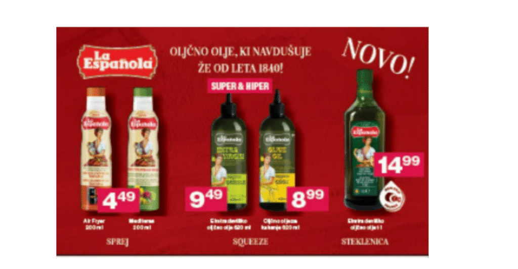 La Española – špansko oljčno olje zdaj tudi v Mercatorju!